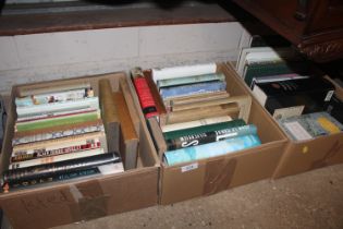 Three boxes of various books, some First Editions