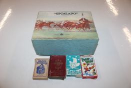 A vintage Escalado game with vintage playing cards