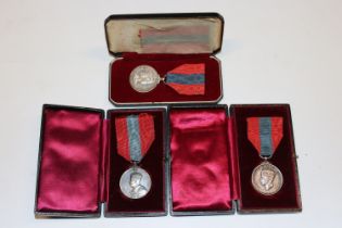 Imperial Service medals, all in cases; GRV Walter