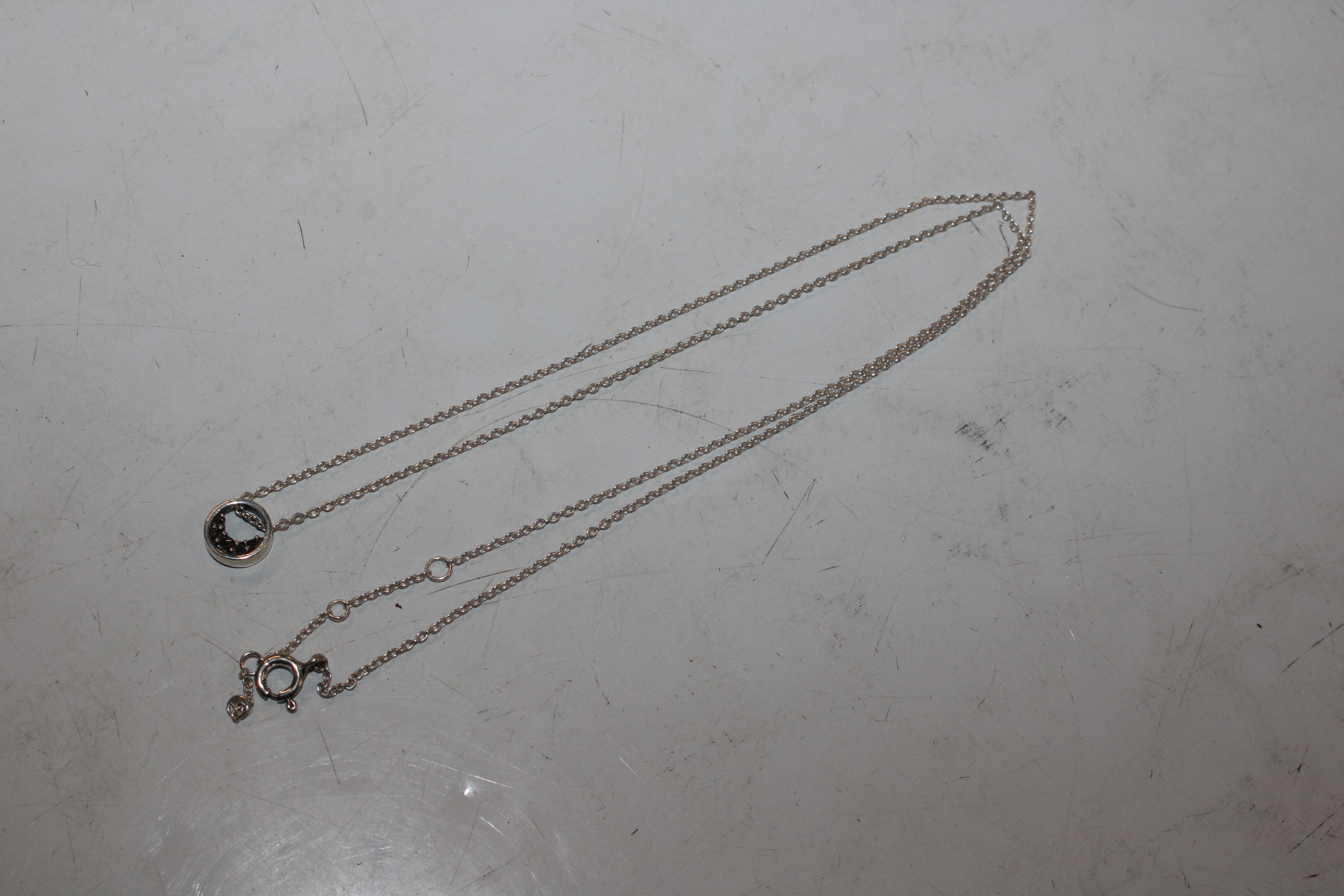 Six Sterling silver pendant necklaces, some semi-pr - Bild 7 aus 30