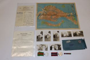 WWII RAF group of medals with documents and photos