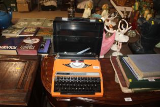 A Silver Reed 200 portable typewriter