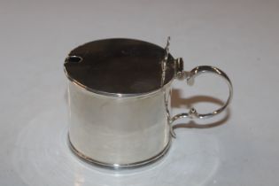 A 1918 George Unite Birmingham silver mustard, tot