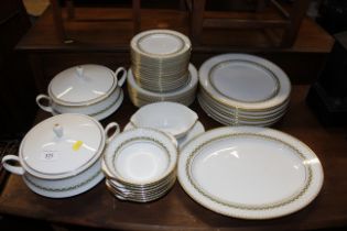 A Noritake "Katrina" pattern dinner service