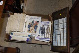 A box of Osprey Military Mens At Arms books