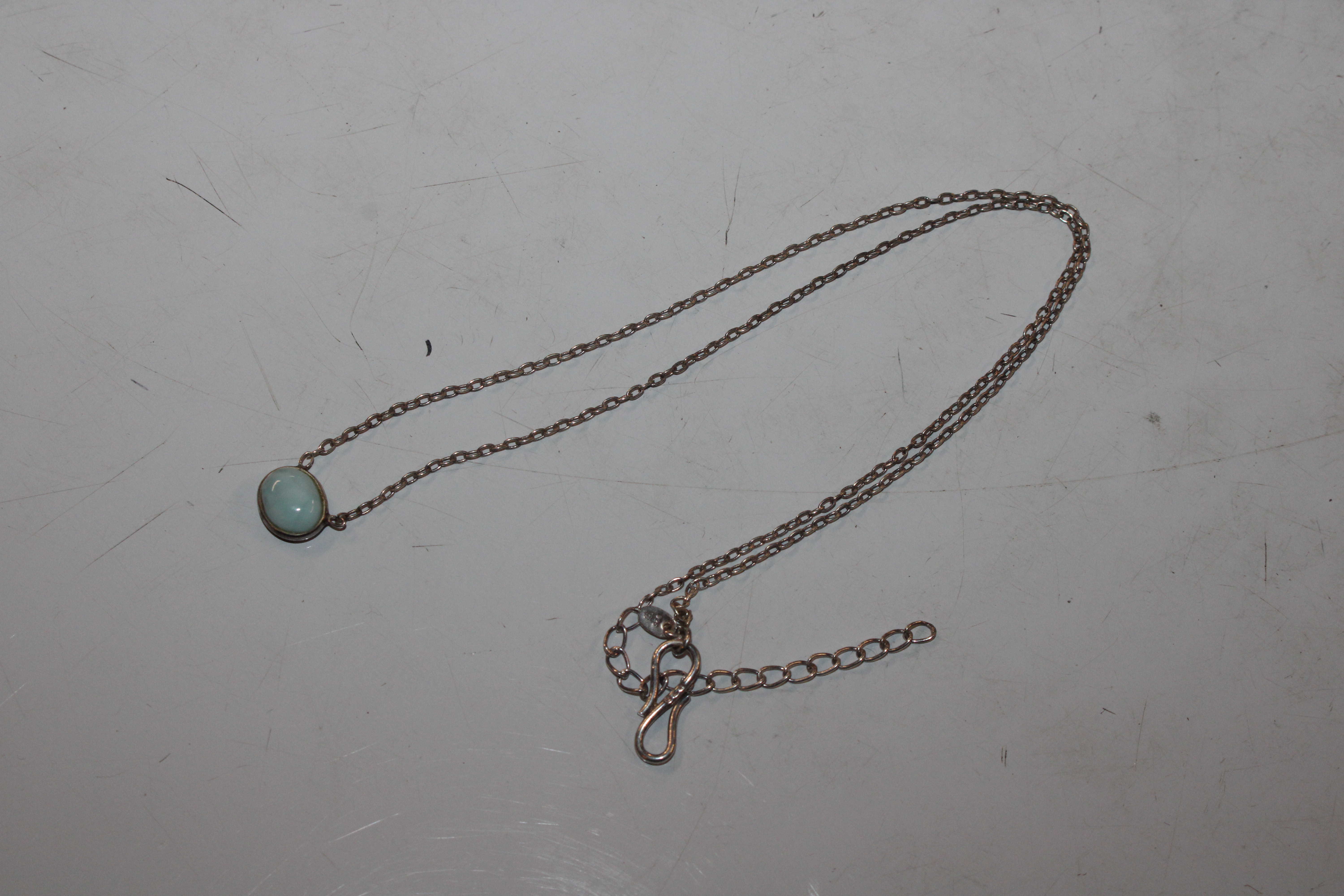 Six Sterling silver pendant necklaces, some semi-pr - Bild 12 aus 30