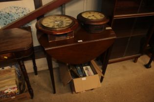 A 19th Century fold-over supper table; and a drop