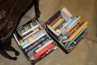 Two boxes of various books