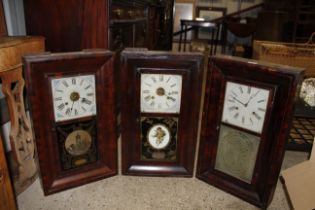 Three 19th Century American wall clocks