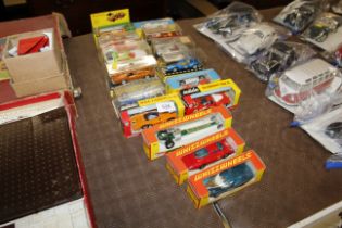 A quantity of die-cast toys to include Dinky, Dyno