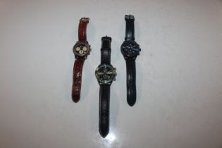 Three Sekonda gentleman's wrist watches