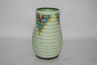 An Art Deco Clarice Cliff "Bizarre Raffia" vase, a