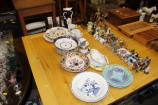 A quantity of 19th Century and later china to incl