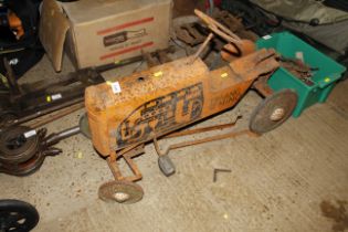 A Tri-Ang Minor vintage toy tractor AF