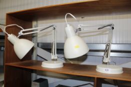 Two Angle Poise type desk lamps