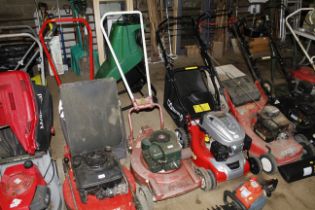 A Mountfield petrol lawnmower