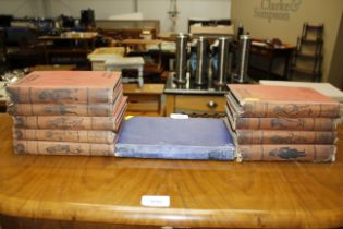 Nine volumes of The Punch Library of Humour, and a