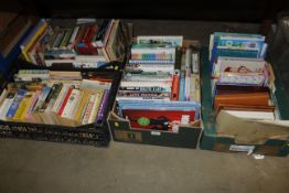 Four boxes of miscellaneous books