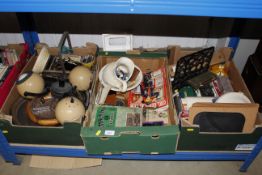 Three boxes of miscellaneous decorative and other
