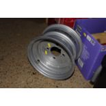 A wheel rim for an Ifor Williams trailer