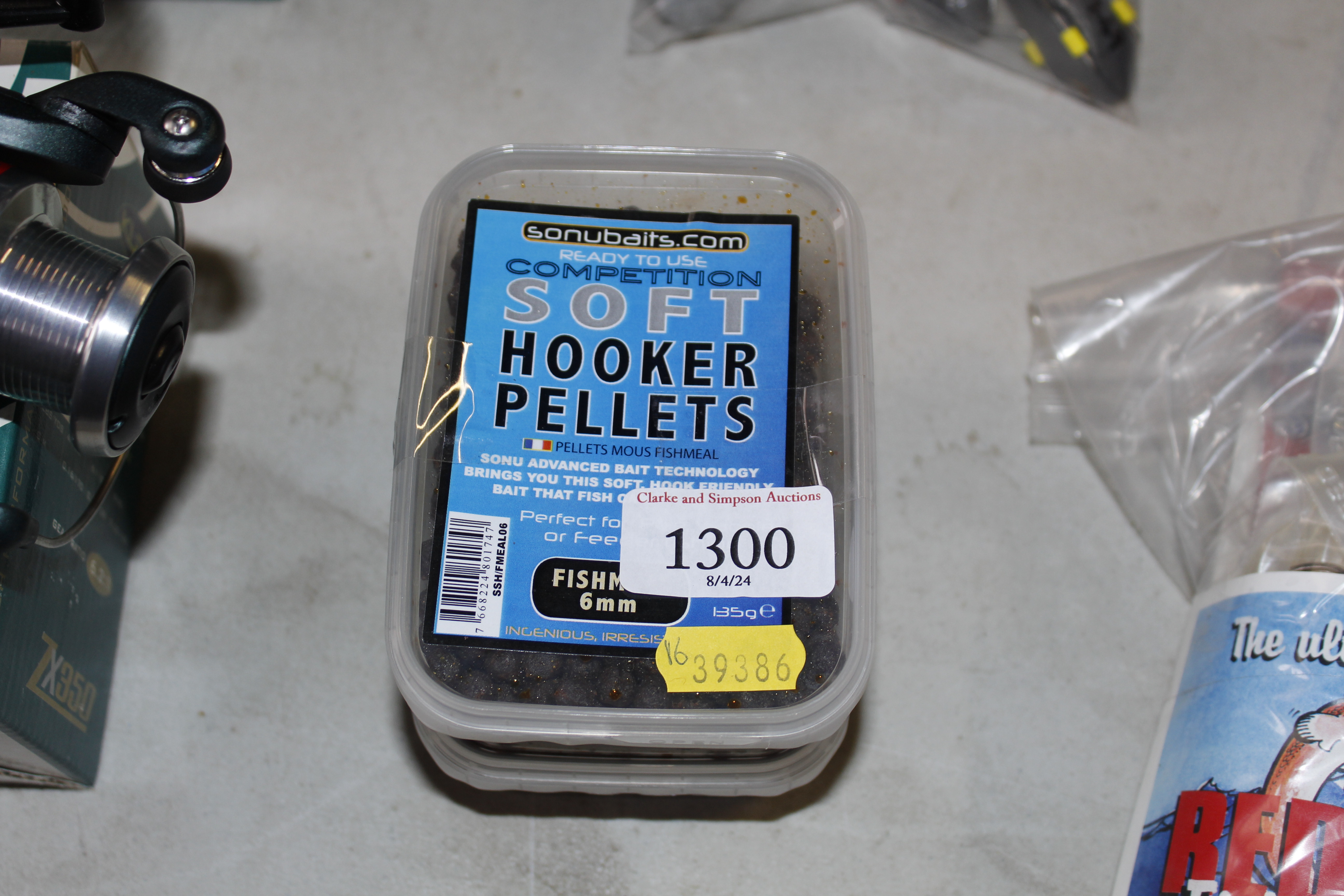 Two tubs of 6mm soft hooker pellets