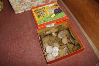 A quantity of various copper coinage