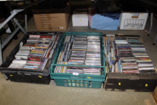 Three boxes of miscellaneous CDs