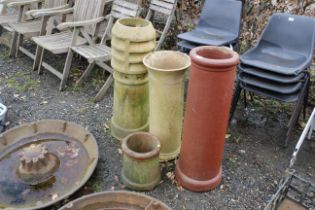 Four chimney pots, some AF