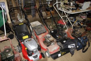 An EFCO petrol lawnmower with Briggs & Stratton en