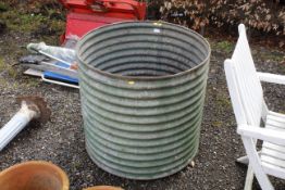 A galvanised container