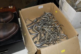 A quantity of Butchers hooks