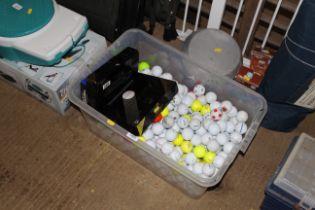 A large quantity of various golf balls to include