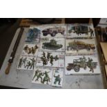 A collection of Tamiya and other military modellin