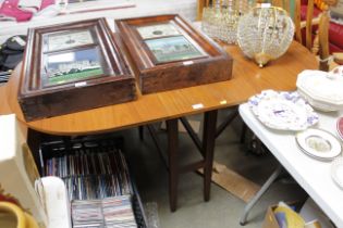 A teak G-Plan style drop leaf dining table