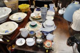 A collection of various decorative chine, tea ware
