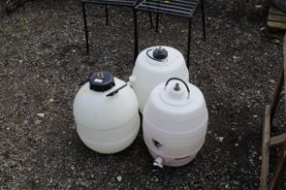 Three pressure barrels