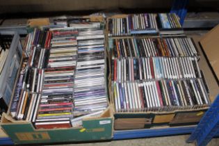 Two boxes of various CDs