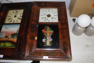 An American wall clock, with eight day movement