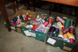 A quantity of various wools