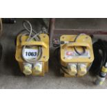 2x 110v transformers. V