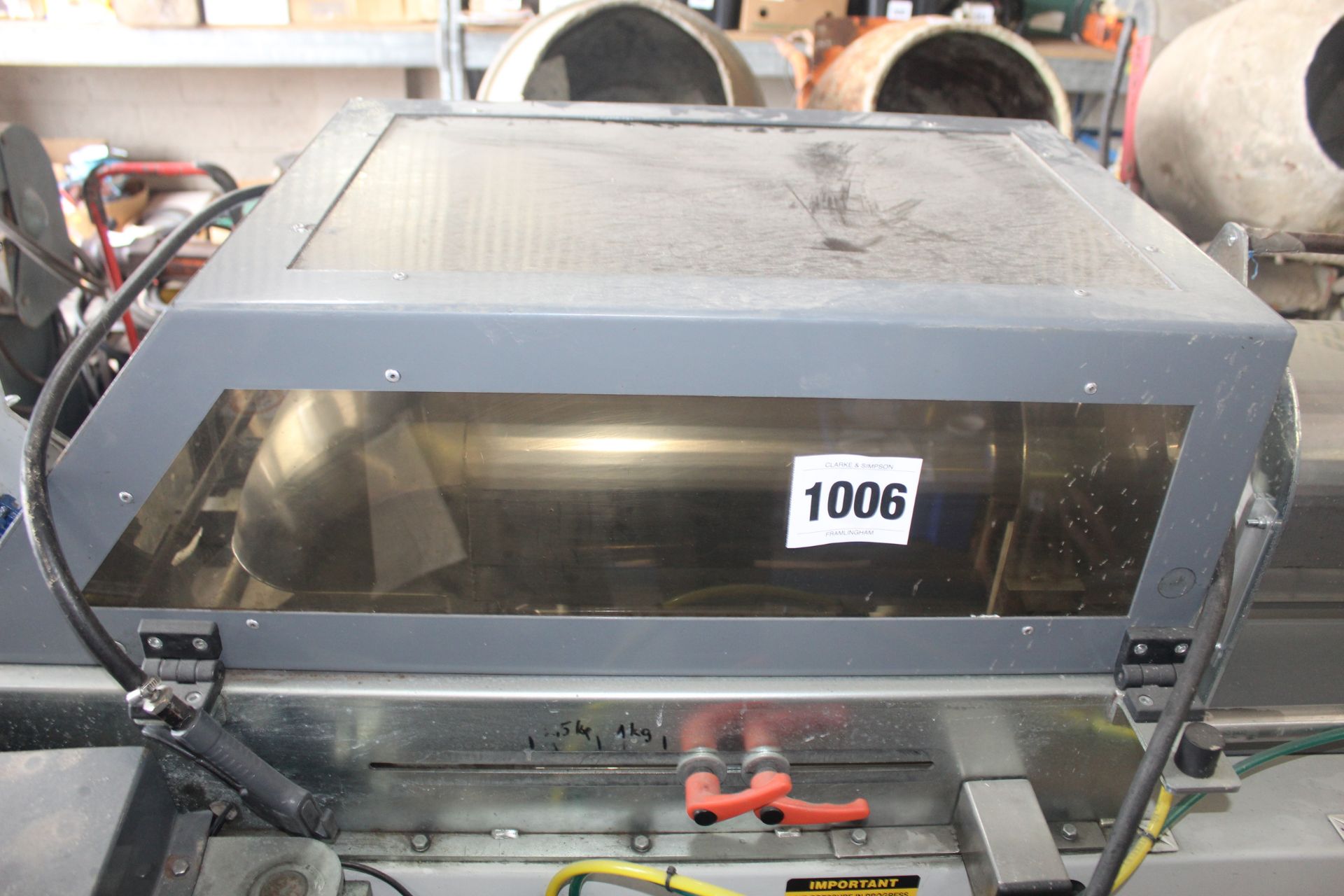 Sorma KB GX 140 produce netting machine. With label printer and output elevator. - Bild 7 aus 28