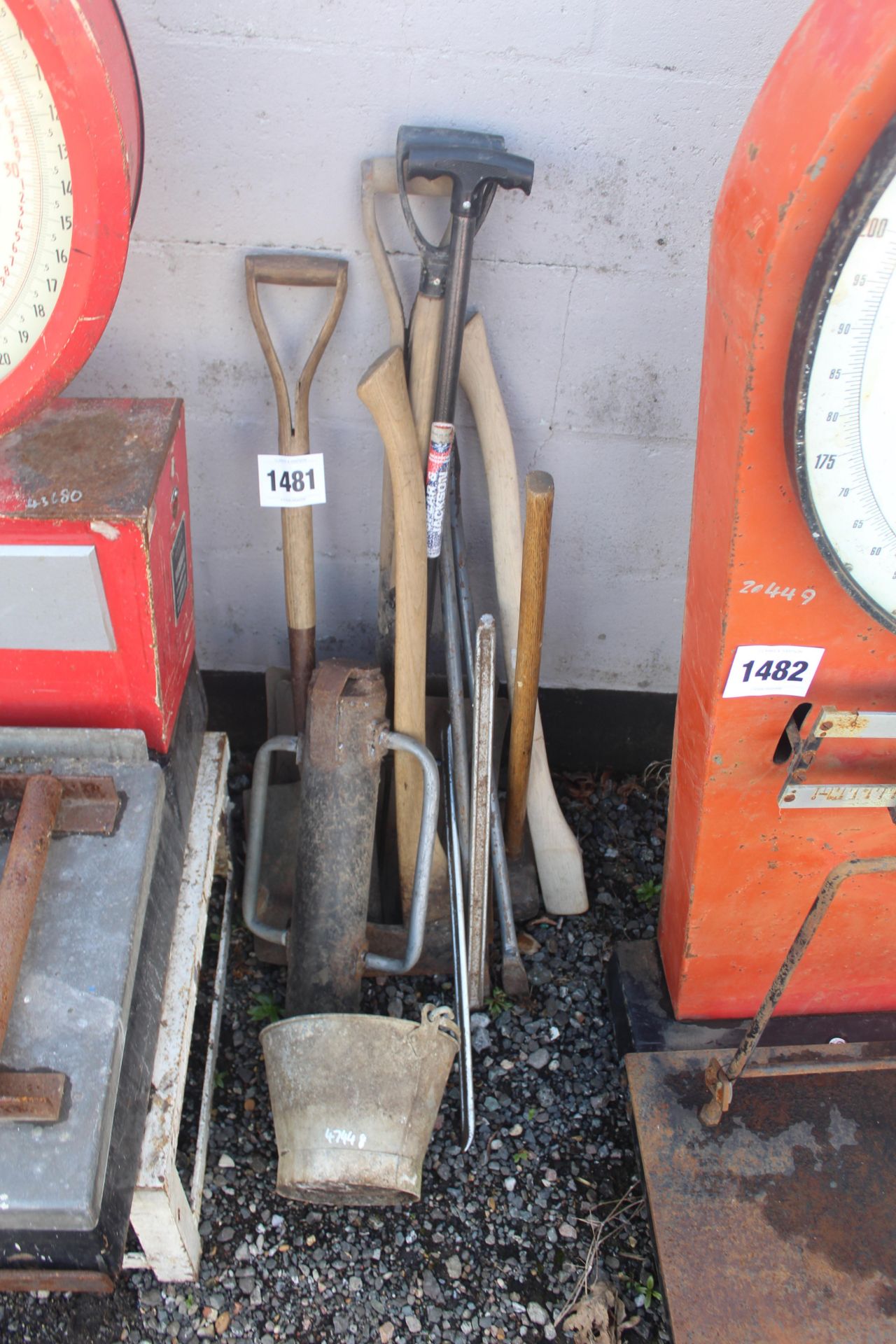 Various hand tools.