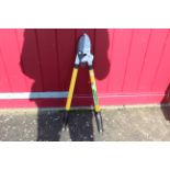 Telescopic ratchet loppers. V