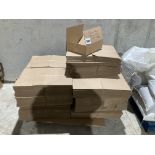 Part pallet of approx 32x30x12 single wall cardboa