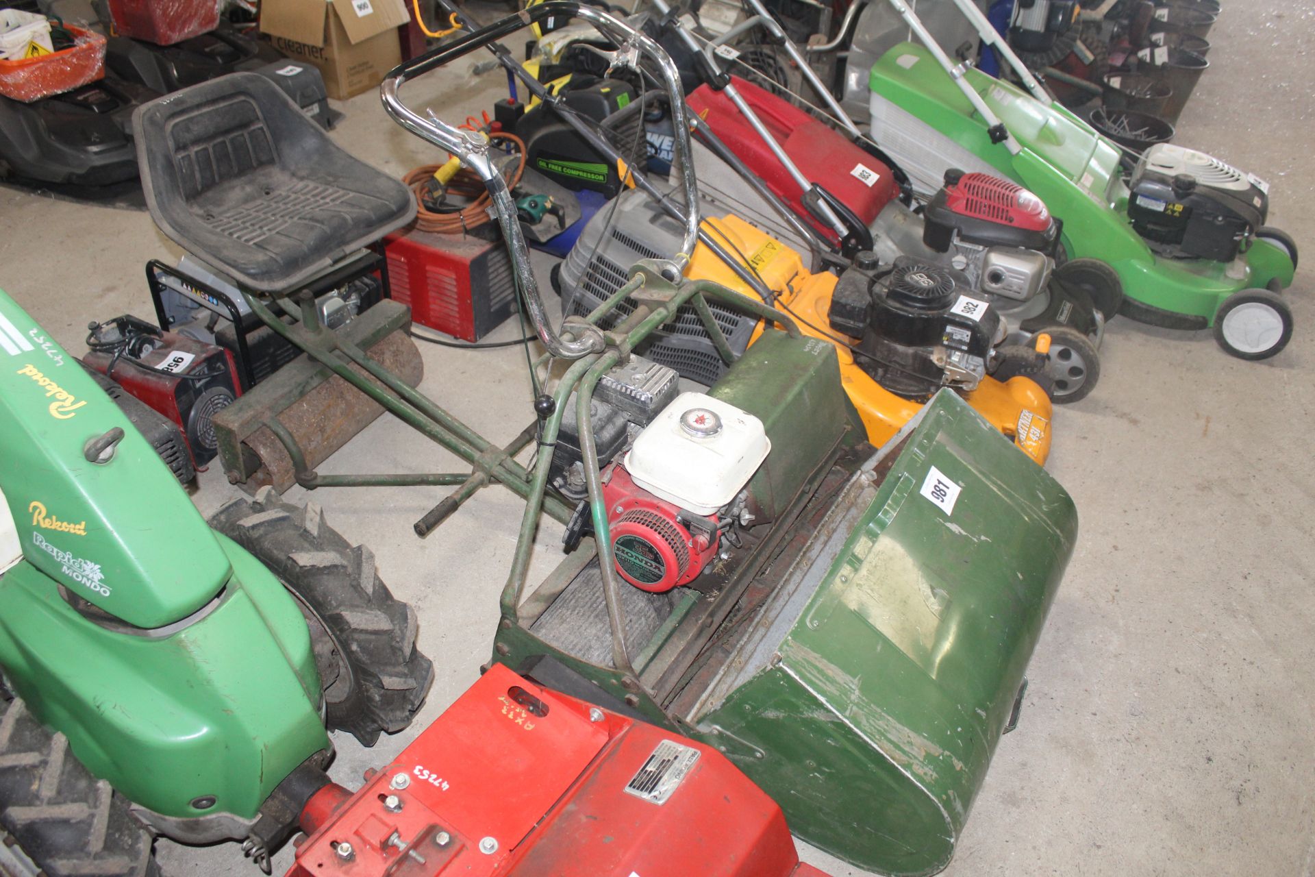 Atco B30 Royal lawn mower. With roller seat and grass box. From local deceased estate.