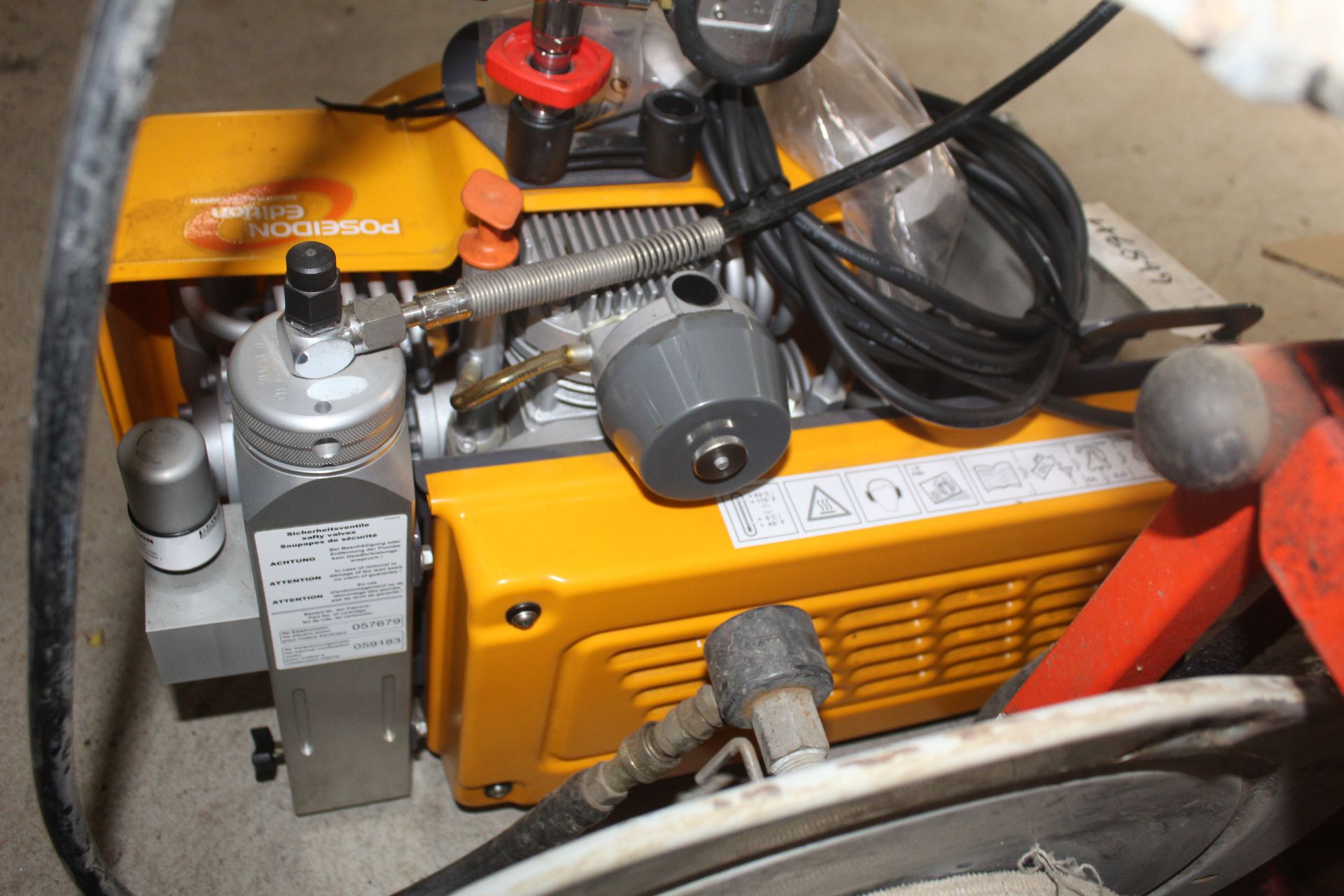 Bauer high pressure compressor for charging diving bottles. 300 bar. 240V. Pump has suffered water - Image 5 of 6