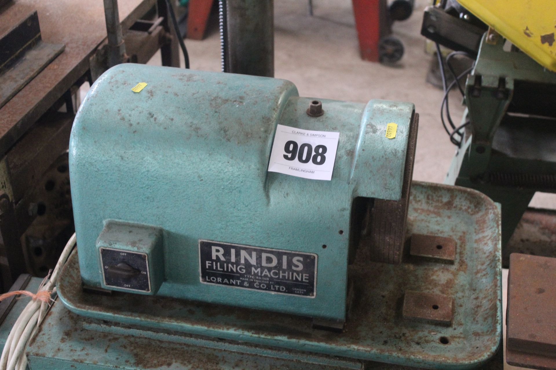 Rindis Filing Machine. - Image 2 of 6