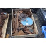 Various old plough spares. V
