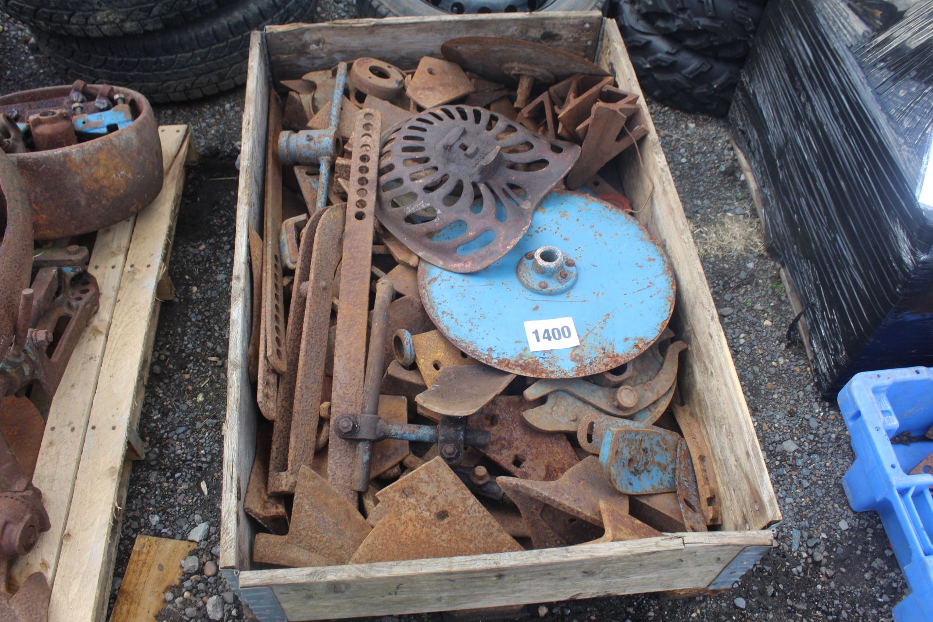Various old plough spares. V