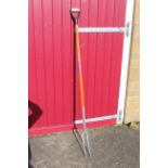 Two prong fencing fork. V